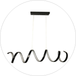 لوستر مدرن سقفی خطی طرح فنری یک متری کد0001 - خرید بهترین کیفیت و قیمت در فروشگاه فروشگاه روشنایی دلوری