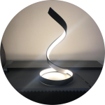 آباژور رو میزی مدرن کد 00301 - خرید بهترین کیفیت و قیمت در فروشگاه فروشگاه روشنایی دلوری