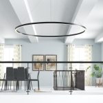 لوستر سقفی مدرن 1 حلقه ای طرح رینگ لایت کد00517 - خرید بهترین کیفیت و قیمت در فروشگاه فروشگاه روشنایی دلوری