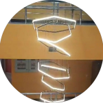 لوستر سقفی بلند طرح شش ضلعی 10طبقه کد00250 - خرید بهترین کیفیت و قیمت در فروشگاه فروشگاه روشنایی دلوری