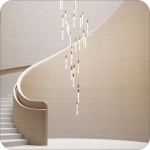 لوستر مدرن سقفی بلند طرح مدادی شیشه ای سایز سی سانتی 15 عددی کد0020 - خرید بهترین کیفیت و قیمت در فروشگاه فروشگاه روشنایی دلوری