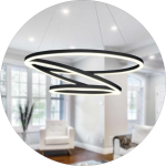 لوستر سقفی مدرن 3 حلقه ای طرح رینگ لایت کد00516 - خرید بهترین کیفیت و قیمت در فروشگاه فروشگاه روشنایی دلوری