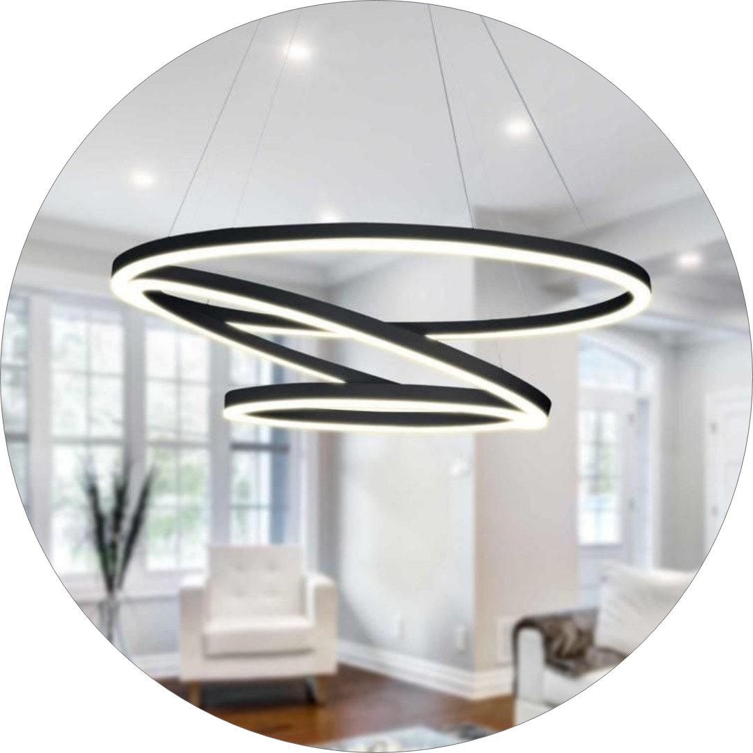 لوستر سقفی مدرن 3 حلقه ای طرح رینگ لایت کد00516 - خرید بهترین کیفیت و قیمت در فروشگاه فروشگاه روشنایی دلوری