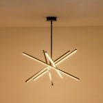 لوستر سقفی مدرن پره ایی خطی 6 خطی کد 00518 - خرید بهترین کیفیت و قیمت در فروشگاه فروشگاه روشنایی دلوری