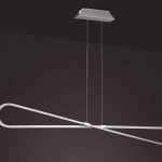 لوستر سقفی خطی طرح بی نهایت ۱۲۰ سانتی 00618 - خرید بهترین کیفیت و قیمت در فروشگاه فروشگاه روشنایی دلوری