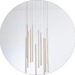 لوستر سقفی بلند طرح میله ای کد00183 - خرید بهترین کیفیت و قیمت در فروشگاه فروشگاه روشنایی دلوری