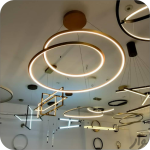 لوستر مدرن سقفی طرح حلزونی کد0041 - خرید بهترین کیفیت و قیمت در فروشگاه فروشگاه روشنایی دلوری