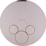 لوستر سقفی خطی سه حلقه کد00167 - خرید بهترین کیفیت و قیمت در فروشگاه فروشگاه روشنایی دلوری