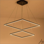 لوستر سقفی طرح مربع کد00166 - خرید بهترین کیفیت و قیمت در فروشگاه فروشگاه روشنایی دلوری