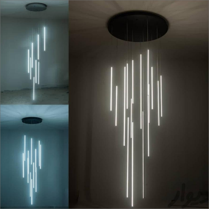 لوستر سقفی خطی استوانه ای کد00164 - خرید بهترین کیفیت و قیمت در فروشگاه فروشگاه روشنایی دلوری