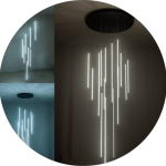 لوستر سقفی خطی استوانه ای کد00164 - خرید بهترین کیفیت و قیمت در فروشگاه فروشگاه روشنایی دلوری