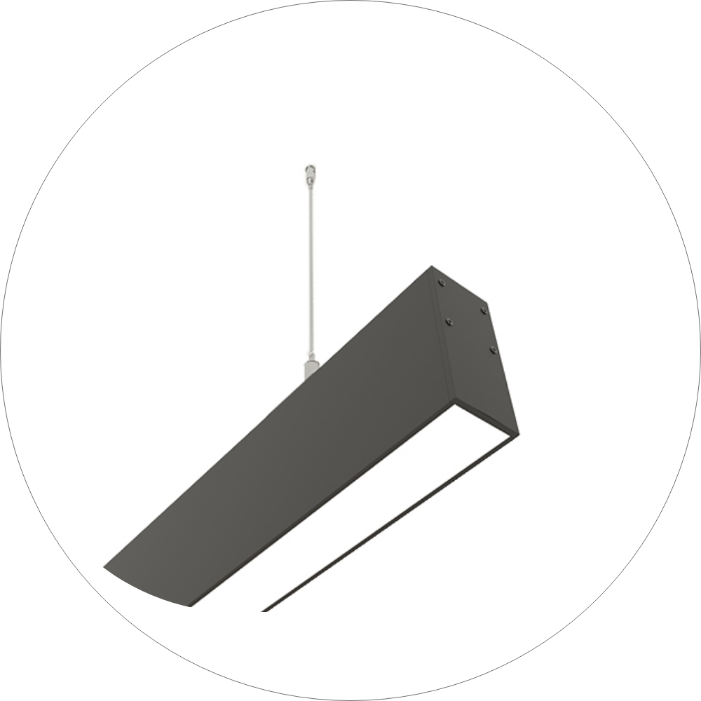 لوستر خطی اداری سایز 1 متری لبه 10 سانت دهنه6 سانت کد L00411 - خرید بهترین کیفیت و قیمت در فروشگاه فروشگاه روشنایی دلوری