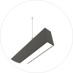 لوستر خطی اداری سایز 1 متری لبه 10 سانت دهنه6 سانت کد L00411 - خرید بهترین کیفیت و قیمت در فروشگاه فروشگاه روشنایی دلوری