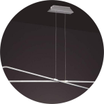 لوستر سقفی خطی طرح بی نهایت ۱۲۰ سانتی 00618 - خرید بهترین کیفیت و قیمت در فروشگاه فروشگاه روشنایی دلوری