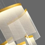 لوستر مدرن سقفی بلند پلکسی گرد کد00383 - خرید بهترین کیفیت و قیمت در فروشگاه فروشگاه روشنایی دلوری