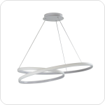 لوستر مدرن سقفی حلقه ای طرح تو دلی سایز 55 سانتی کد0021 - خرید بهترین کیفیت و قیمت در فروشگاه فروشگاه روشنایی دلوری