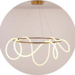 لوستر مدرن سقفی طرح فلکسی 360 حلقه ای قطر 100 سانتی کد0046 - خرید بهترین کیفیت و قیمت در فروشگاه فروشگاه روشنایی دلوری