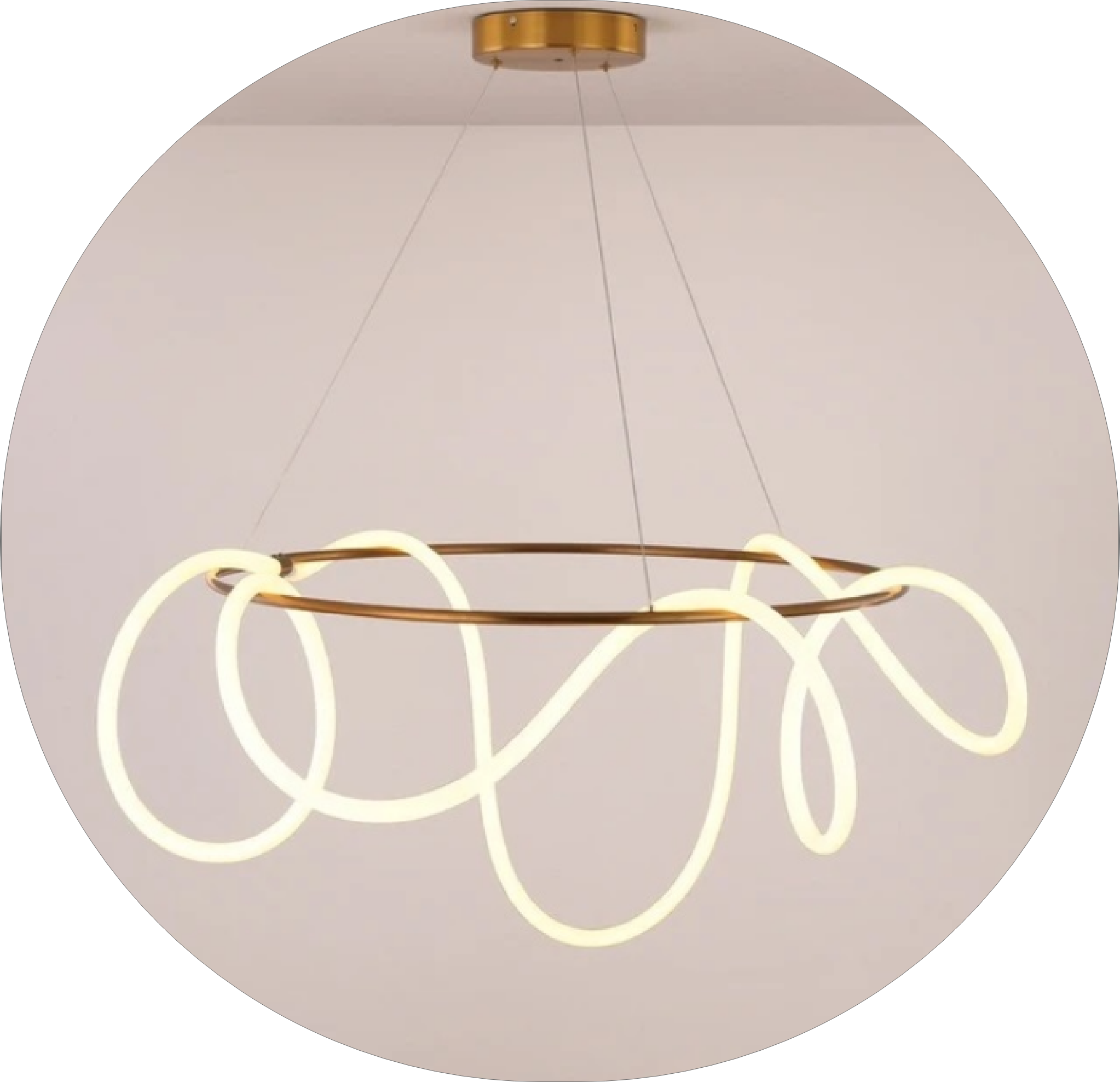 لوستر مدرن سقفی طرح فلکسی 360 حلقه ای قطر 100 سانتی کد0046 - خرید بهترین کیفیت و قیمت در فروشگاه فروشگاه روشنایی دلوری