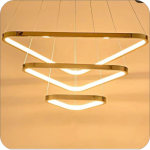 لوستر مدرن سقفی طرح مثلث کد0051 - خرید بهترین کیفیت و قیمت در فروشگاه فروشگاه روشنایی دلوری