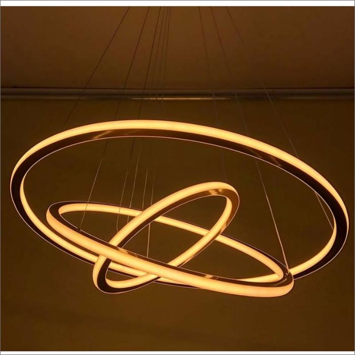 لوستر مدرن سقفی حلقه ای سه طبقه دو طرف نور سبک کهکشانی کد0054 - خرید بهترین کیفیت و قیمت در فروشگاه فروشگاه روشنایی دلوری