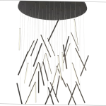 لوستر سقفی طرح خطی کد00354 - خرید بهترین کیفیت و قیمت در فروشگاه فروشگاه روشنایی دلوری