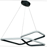 لوستر سقفی مدرن مربع تو دلی 50 سانتی کد00331 - خرید بهترین کیفیت و قیمت در فروشگاه فروشگاه روشنایی دلوری