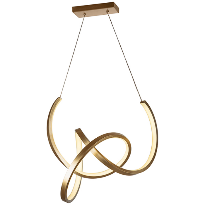 لوستر مدرن طرح مار پیچ سایز 50 سانتی اس ام دی کد00121 - خرید بهترین کیفیت و قیمت در فروشگاه فروشگاه روشنایی دلوری