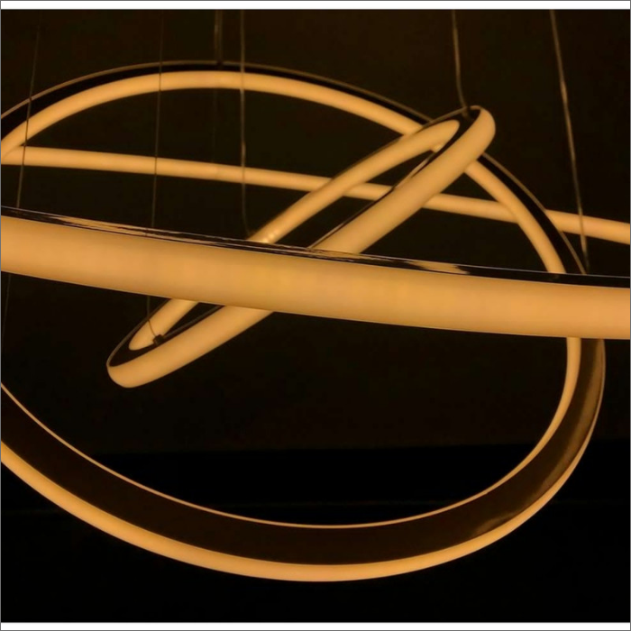 لوستر مدرن سقفی حلقه ای سه طبقه دو طرف نور سبک کهکشانی کد0054 - خرید بهترین کیفیت و قیمت در فروشگاه فروشگاه روشنایی دلوری