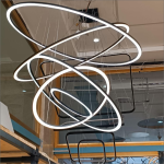 لوستر مدرن سقفی حلقه ای طرح رینگ کد00157 - خرید بهترین کیفیت و قیمت در فروشگاه فروشگاه روشنایی دلوری