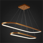 لوستر مدرن سقفی بیضی دو طبقه سی سانت چهل سانت0026 - خرید بهترین کیفیت و قیمت در فروشگاه فروشگاه روشنایی دلوری