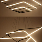 لوستر مدرن مربع ای 3 طبقه کد00129 - خرید بهترین کیفیت و قیمت در فروشگاه فروشگاه روشنایی دلوری