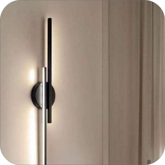 لوستر دیواری مدرن دو لاین خطی60سانت کد00222 - خرید بهترین کیفیت و قیمت در فروشگاه فروشگاه روشنایی دلوری