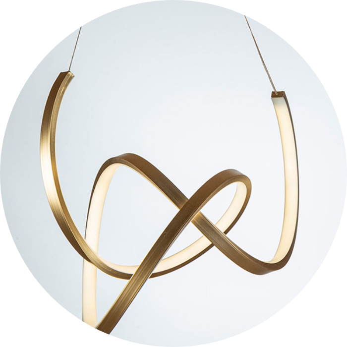 لوستر مدرن سقفی حلقه ای طرح گره ایی سایز 50 سانتی کد0034 - خرید بهترین کیفیت و قیمت در فروشگاه فروشگاه روشنایی دلوری