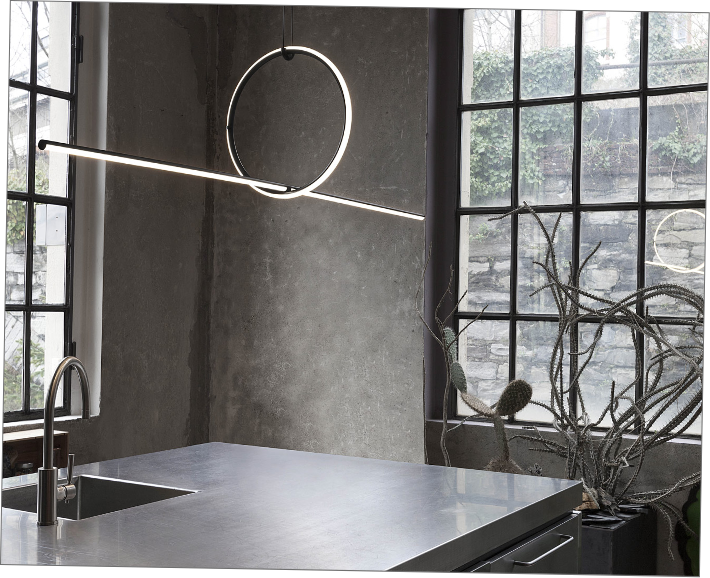 لوستر سقفی طرح دایره و خط کد00343 - خرید بهترین کیفیت و قیمت در فروشگاه فروشگاه روشنایی دلوری