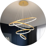 لوستر مدرن سقفی حلقه ای طرح کهکشانی چهار طبقه ایی کد0022 - خرید بهترین کیفیت و قیمت در فروشگاه فروشگاه روشنایی دلوری