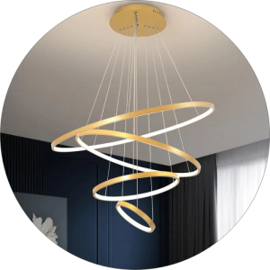 لوستر مدرن سقفی حلقه ای طرح کهکشانی چهار طبقه ایی کد0022 - خرید بهترین کیفیت و قیمت در فروشگاه فروشگاه روشنایی دلوری