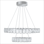 لوستر سقفی طرح کریستالی دو طبقه کد00267 - خرید بهترین کیفیت و قیمت در فروشگاه فروشگاه روشنایی دلوری