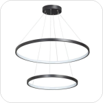 لوستر مدرن حلقه ایی 2طبقه سایز30*50کد0071 - خرید بهترین کیفیت و قیمت در فروشگاه فروشگاه روشنایی دلوری