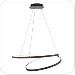 لوستر مدرن حلقه ای 2 طبقه سایز 70*50 سانتی متر کد0072 - خرید بهترین کیفیت و قیمت در فروشگاه فروشگاه روشنایی دلوری