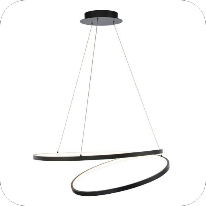 لوستر مدرن حلقه ای 2 طبقه سایز 70*50 سانتی متر کد0072 - خرید بهترین کیفیت و قیمت در فروشگاه فروشگاه روشنایی دلوری