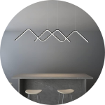 لوستر مدرن سقفی خطی طرح ام سایز 1.40 سانتی متری کد0039 - خرید بهترین کیفیت و قیمت در فروشگاه فروشگاه روشنایی دلوری