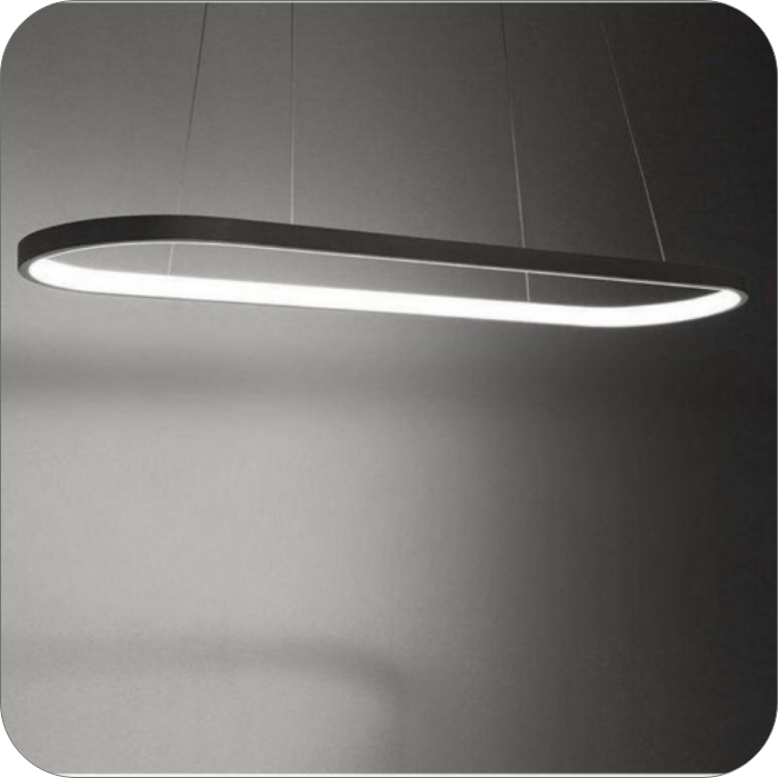 لوستر مدرن طرح بیضی سایز 1.20 سانتی کد00107 - خرید بهترین کیفیت و قیمت در فروشگاه فروشگاه روشنایی دلوری