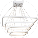 لوستر مدرن سقفی مربع چهار طبقه سی و پنجاه و هفتاد و نودکد0026 - خرید بهترین کیفیت و قیمت در فروشگاه فروشگاه روشنایی دلوری