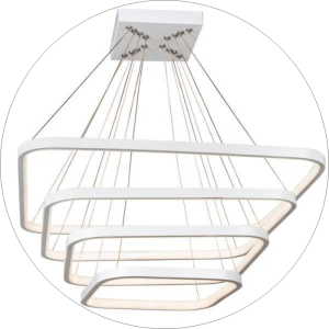 لوستر مدرن سقفی مربع چهار طبقه سی و پنجاه و هفتاد و نودکد0026 - خرید بهترین کیفیت و قیمت در فروشگاه فروشگاه روشنایی دلوری