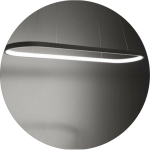 لوستر مدرن طرح بیضی سایز 1.20 سانتی کد00107 - خرید بهترین کیفیت و قیمت در فروشگاه فروشگاه روشنایی دلوری