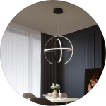 لوستر مدرن سقفی طرح کروی نعل اسبی کد0019 - خرید بهترین کیفیت و قیمت در فروشگاه فروشگاه روشنایی دلوری