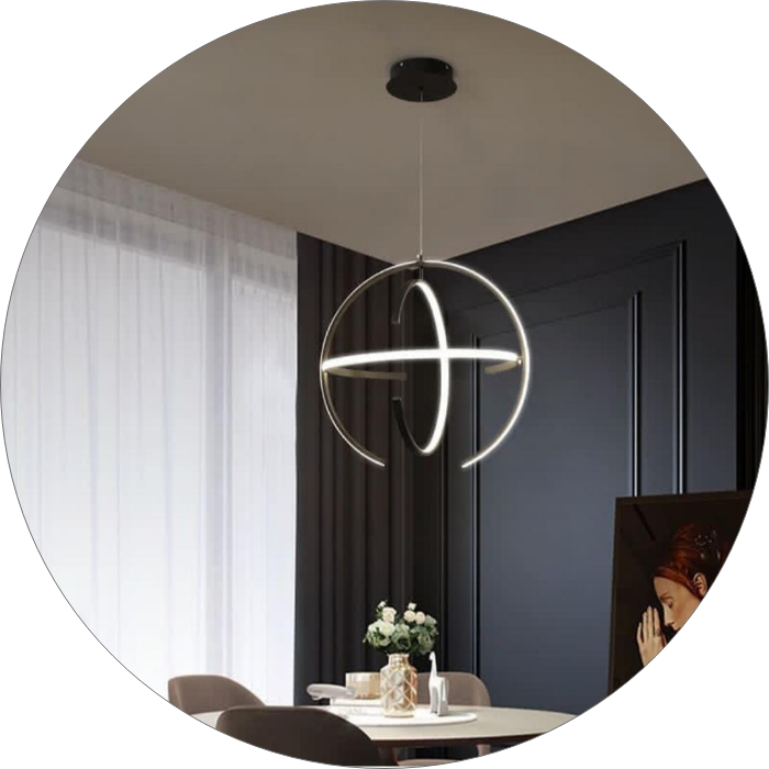 لوستر مدرن سقفی طرح کروی نعل اسبی کد0019 - خرید بهترین کیفیت و قیمت در فروشگاه فروشگاه روشنایی دلوری