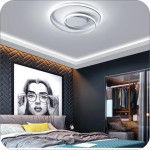 لوستر مدرن سقفی طرح هاله کد 0005 - خرید بهترین کیفیت و قیمت در فروشگاه فروشگاه روشنایی دلوری