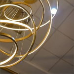 لوستر مدرن سقفی حلقه ای 6 طبقه کد00214 - خرید بهترین کیفیت و قیمت در فروشگاه فروشگاه روشنایی دلوری