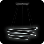 لوستر مدرن حلقه ای لبه پهن طرح فر قطر 60 سانتی اس ام دی کد0077 - خرید بهترین کیفیت و قیمت در فروشگاه فروشگاه روشنایی دلوری